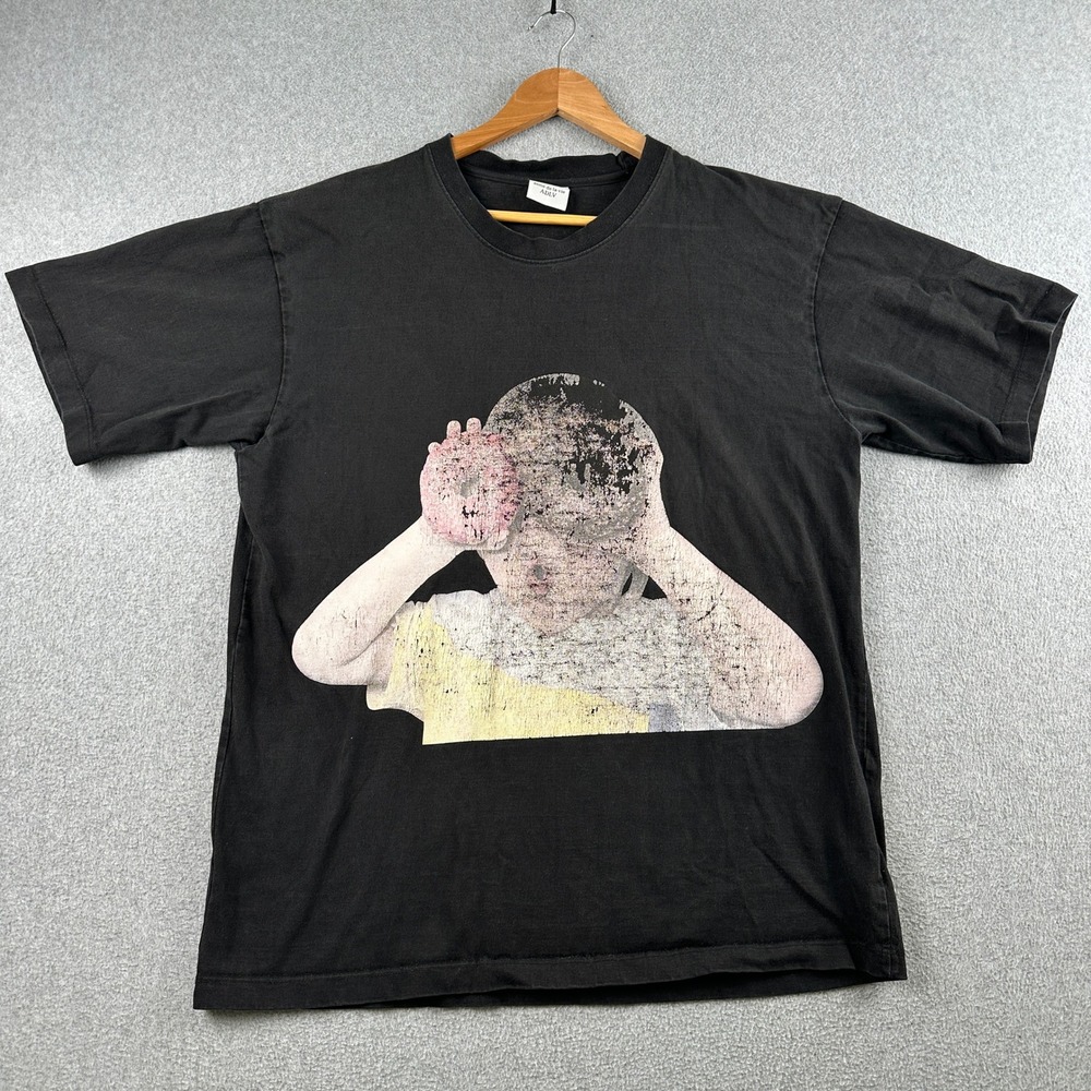 Acme De La Vie T-Shirt Mens 2 Black ADLV Baby Face Donut Graphic Streetwear Tee